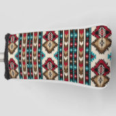 赤アステカ色 ゴルフヘッドカバー (正面)