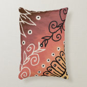 赤アトおもしろいルパターン アクセントクッション (正面(垂直))