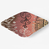 赤アトおもしろいルパターン ペーパープレート (傾斜あり)