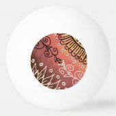 赤アトおもしろいルパターン 卓球ボール (裏面)