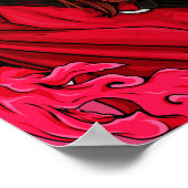 赤アニメデーモンズレイヤー少女 ポスター (角)