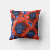 赤アネモネス クッション (裏面)