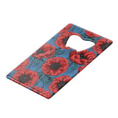 赤アネモネ園 クレジットカード栓抜き (裏面アングル)