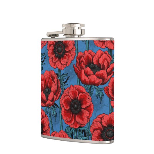 赤アネモネ園 フラスク (左)