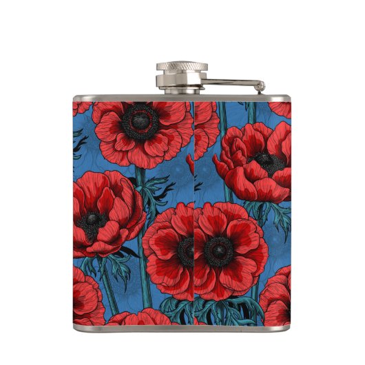 赤アネモネ園 フラスク (裏面)