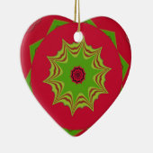 赤アフリカの民族部族パターン セラミックオーナメント (右)