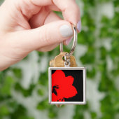 赤アマリリス キーホルダー (手)