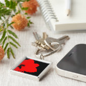 赤アマリリス キーホルダー (側面)