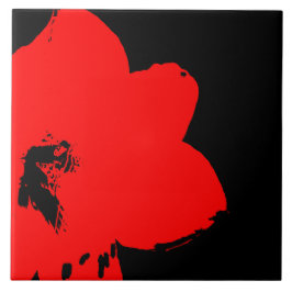 赤アマリリス タイル