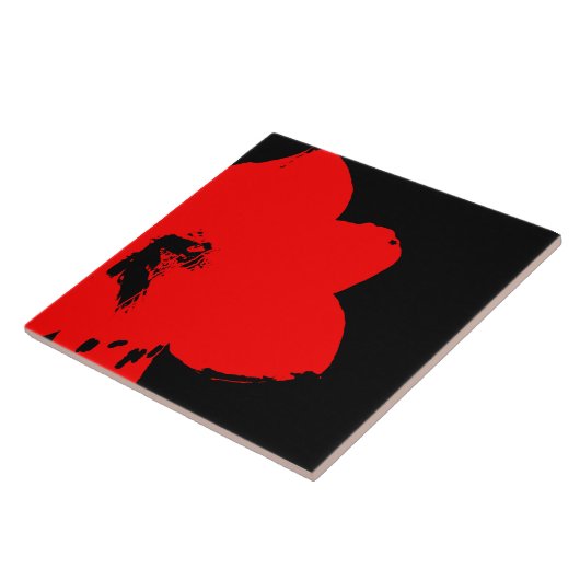 赤アマリリス タイル (側面)