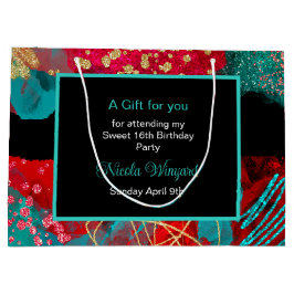 赤アルコールインクスウィート16 ラージペーパーバッグ