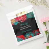 赤アルコールインクバースデーパーティー フェイバーバッグ (封をした状態)