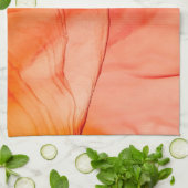 赤アルコールインク キッチンタオル (折り畳み)