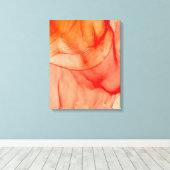 赤アルコールインク キャンバスプリント (インサイチュ (ウッドフロア))