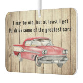 赤アンティークポンティアック – 車を運転素晴らしする カーエアーフレッシュナー (左)