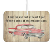 赤アンティークポンティアック – 車を運転素晴らしする カーエアーフレッシュナー (正面)