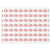 赤アンティーク解剖学的ハート テーブルクロス (正面(横))