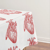 赤アンティーク解剖学的ハート テーブルクロス (インサイチュ)