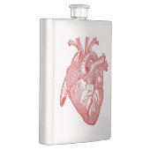 赤アンティーク解剖学的ハート フラスク (右)