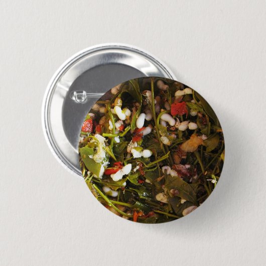 赤アントエッグサラダ…タイ通り食品 缶バッジ (正面&裏面)