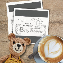 赤アートちゃんシャワー スタンダードカクテルナプキン