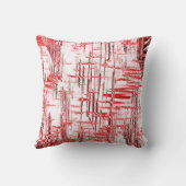 赤アールデコ クッション (裏面)