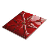 赤アールデコ タイル (側面)