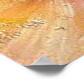 赤イエローグリーンブルー抽象芸術絵画ズ ポスター (角)