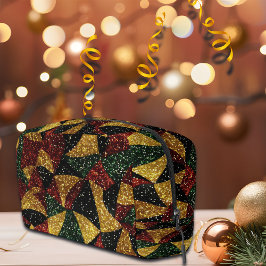 赤イエローグリーン波のフェスティバルグリッター ドップキット