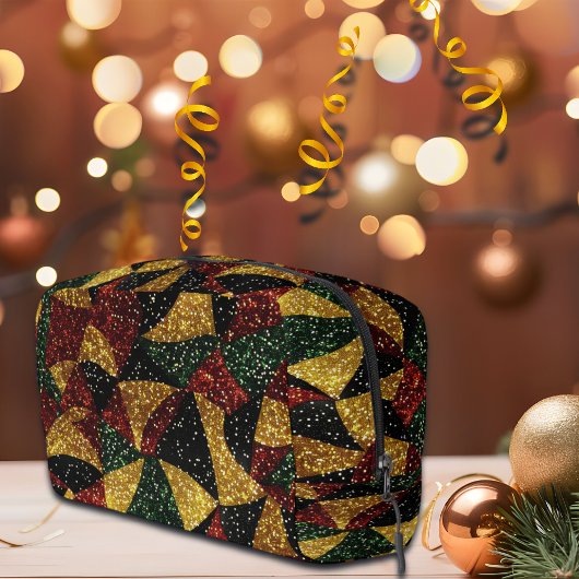 赤イエローグリーン波のフェスティバルグリッター ドップキット