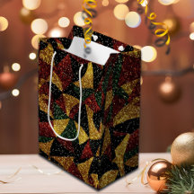 赤イエローグリーン波のフェスティバルグリッター