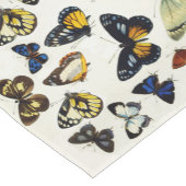 赤イエローブルーホワイト蝶美しい自然 ショートテーブルランナー (コーナー)