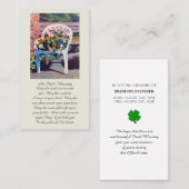 赤イエローブルー記念サービスカード 名刺 (正面/裏面)