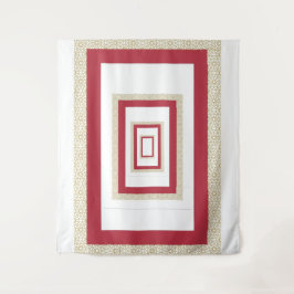 赤イスラーム幾何縁ど結婚の タペストリー