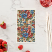 赤イタリアンと青の緑豊かな離れ花 (インサイチュ)