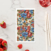 赤イタリアンと青の緑豊かな離れ花 (インサイチュ)