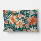 赤イタリアンと青の緑豊かな離れ花 アクセサリーポーチ (裏面)