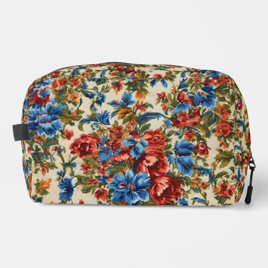 赤イタリアンと青の緑豊かな離れ花 ドップキット (正面)