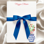 赤イチゴの水彩陶器の壷 サンキューカード