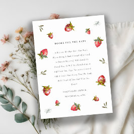 赤イチゴの赤い赤いシャワー用のチラシ本 エンクロージャーカード