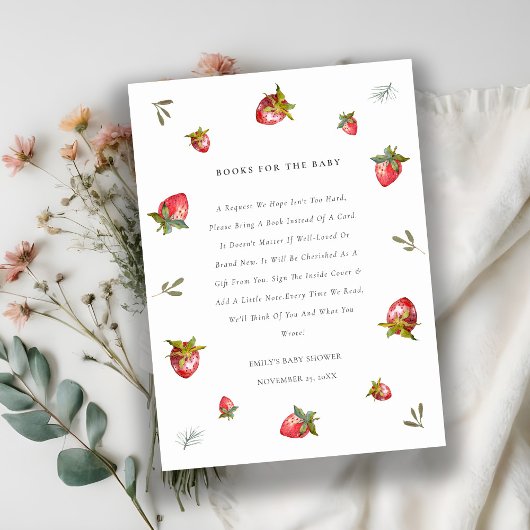 赤イチゴの赤い赤いシャワー用のチラシ本 エンクロージャーカード