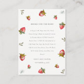 赤イチゴの赤い赤いシャワー用のチラシ本 エンクロージャーカード (正面)