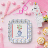 赤イチゴの陳腐な花瓶 ペーパープレート (パーティー)