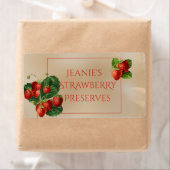 赤イチゴ付き食品ラベル ラベル (インサイチュ)