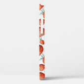 赤イチゴ白い背景シームレス Case-Mate iPhoneケース (裏面 / 左)