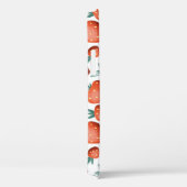 赤イチゴ白い背景シームレス Case-Mate iPhoneケース (裏面 / 右)