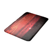 赤インスパイアとオレンジの日の出自然写真 バスマット (アングル)