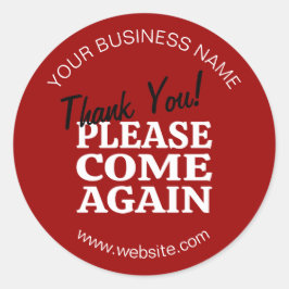 赤インスパイアヴィンテージ再び来ありがとう ラウンドシール