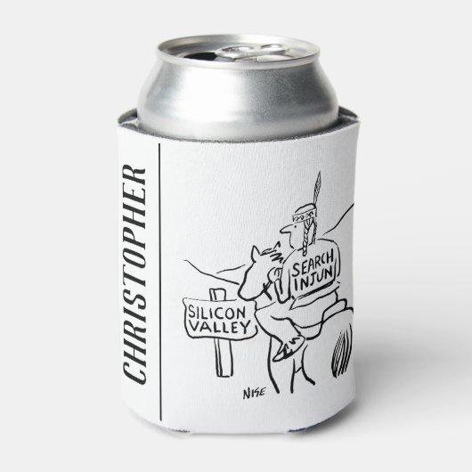 赤インディアンオンウードインシリコンバレー 缶クーラー (缶正面)