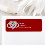 赤インフィニティハート住所 シール (インサイチュ)